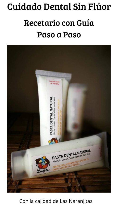 Guía de Cuidado Dental sin Flúor con recetario paso a paso